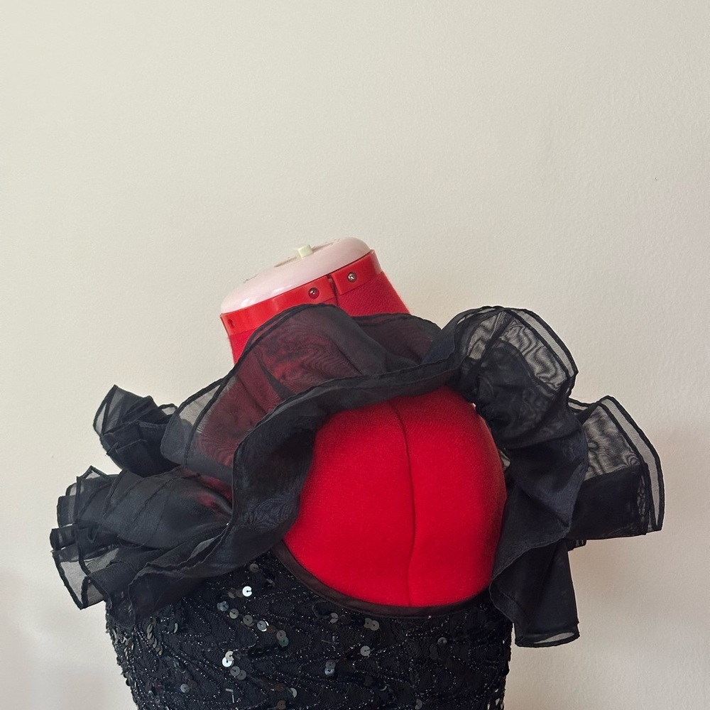 Rampage Black Strapless Dress with Sequins - Picture 4 of 9